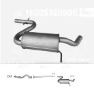 EDEX 01.253 - Kipufogó közép dob VW GOLF V 1.4 (2005-2008)