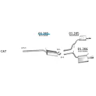 EDEX 01.283 - Kipufogó közép dob AUDI A4 1.8 (2000-2008)