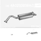 EDEX 01.29 - Kipufogó hátsó dob AUDI A6 2.6, 2.8 (1994-1997)