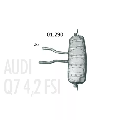 EDEX 01.290 - Kipufogó hátsó dob AUDI Q7 4.2 (2006-2015)