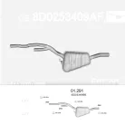 EDEX 01.291 - Kipufogó közép dob AUDI A4 2.4, 2.5 D, 2.6, 2.8 (1995-2001)