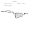   EDEX 01.291 - Kipufogó közép dob AUDI A4 2.4, 2.5 D, 2.6, 2.8 (1995-2001)