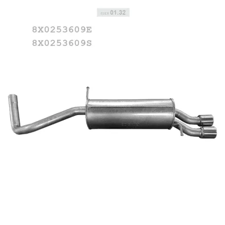 EDEX 01.32 - Kipufogó hátsó dob AUDI A1 1.4 (2010-2015)