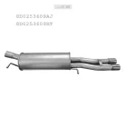 EDEX 01.88 - Kipufogó hátsó dob AUDI A4 2.4, 2.8 (1996-2001)