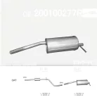 EDEX 02.21 - Kipufogó hátsó dob DACIA SANDERO 1.4, 1.6 (2007-2013)