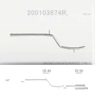 EDEX 02.46 - Kipufogó középső cső DACIA LOGAN 1.5 D (2007-2012)
