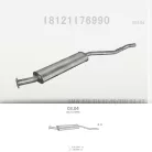 EDEX 03.04 - Kipufogó közép dob BMW 3 E30 1.8 (1982-1995)