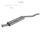 EDEX 03.04 - Kipufogó közép dob BMW 3 E30 1.8 (1982-1995)