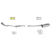   EDEX 03.10 - Kipufogó közép dob BMW 3 E36 1.6, 1.8 (1990-1993)