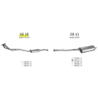 Edex 03.10 - BMW 3 E36 kipufogó közép dob
