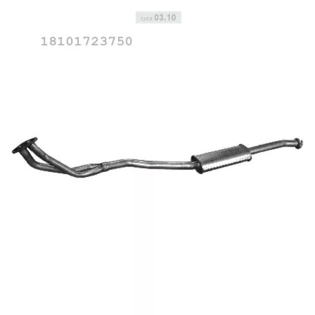 EDEX 03.10 - Kipufogó közép dob BMW 3 E36 1.6, 1.8 (1990-1993)