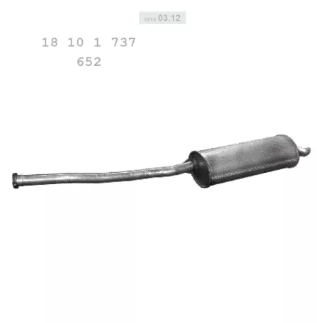EDEX 03.12 - Kipufogó hátsó dob BMW 3 E36 1.6 (1993-1999)