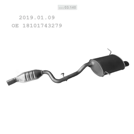 EDEX 03.140 - Kipufogó hátsó dob BMW Z3 1.8 (1995-1998)