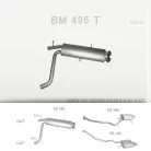 EDEX 03.142 - Kipufogó közép dob BMW X5 E53 4.4 (2000-2003)