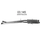 EDEX 03.145 - Kipufogó közép dob BMW X5 E53 3.0 (2000-2006)