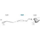 EDEX 03.194 - Kipufogó közép dob BMW 3 E90 2.0 (2004-2013)