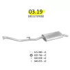 EDEX 03.19 - BMW 3 E30 kipufogó hátsó dob