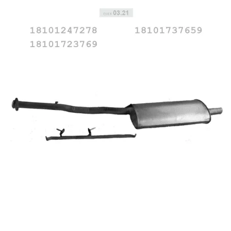 EDEX 03.21 - Kipufogó hátsó dob BMW 3 E36 1.8 (1990-2000)