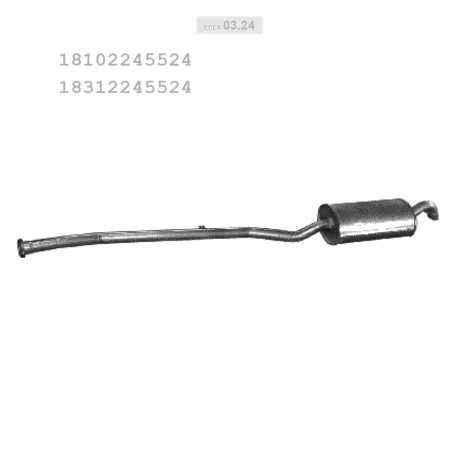 EDEX 03.24 - Kipufogó hátsó dob BMW 3 E36 1.7 D (1994-1999)