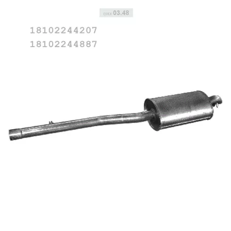 EDEX 03.48 - Kipufogó hátsó dob BMW 3 E36 2.5 D (1990-1999)