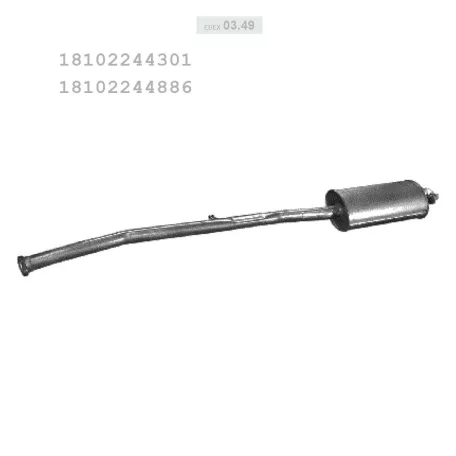 EDEX 03.49 - Kipufogó hátsó dob BMW 3 E36 2.5 (1992-1998)