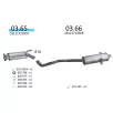 EDEX 03.65 - Kipufogó közép dob BMW 5 E34 2.0 (1990-1997)