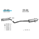 EDEX 03.65 - Kipufogó közép dob BMW 5 E34 2.0 (1990-1997)