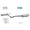 EDEX 03.66 - Kipufogó hátsó dob BMW 5 E34 2.0 (1990-1997)