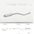 EDEX 04.139 - Kipufogó közép dob CITROEN XSARA 1.4, 1.8 (1999-2000)