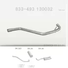 EDEX 04.163 - Kipufogó középső cső CITROEN BX 1.1, 1.4, 1.6, 1.9 (1983-1994)