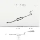EDEX 04.237 - Kipufogó közép dob CITROEN C3 1.4 (2002-2009)