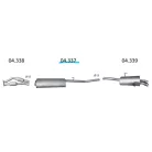 EDEX 04.337 - Citroen C8 / Fiat / Lancia / Peugeot kipufogó közép dob