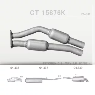 EDEX 04.338 - Kipufogó javító cső CITROEN C8 3.0 (2002-)