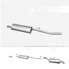 EDEX 04.342 - Kipufogó közép dob CITROEN C8 2.2 (2002-2008)