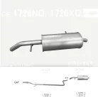 EDEX 04.343 - Kipufogó hátsó dob CITROEN C2 1.4 D (2002-2005)