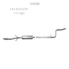 EDEX 04.344 - Kipufogó közép dob CITROEN DS3 1.4, 1.6 VTi (2009-2015)