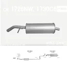 EDEX 04.403 - Kipufogó hátsó dob CITROEN C3 1.6 (2002-2010)