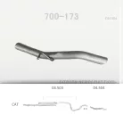 EDEX 04.504 - Kipufogó kipufogó cső CITROEN NEMO 1.3 D, 1.4 D (2007-2015)