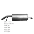 Hátsó Kipufogó - CITROEN C3 Picasso / PEUGEOT 207 / 208 / 2008 1.4 / 1.6 VTi, HDi (2006-2019)