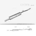 EDEX 04.517 - Kipufogó közép dob CITROEN C8 2.0 16V (2002-2006)