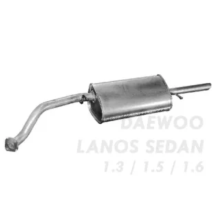 EDEX 05.09 - Daewoo Lanos kipufogó hátsó dob