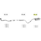 EDEX 05.10 - Daewoo Lanos HB kipufogó hátsó dob
