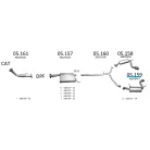 EDEX 05.159 - Chevrolet Captiva kipufogó hátsó dob