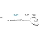 EDEX 05.165 - Opel Antara / Chevrolet Captiva 2.4 kipufogó közép dob