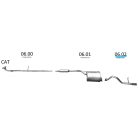 EDEX 06.02 - Daihatsu Cuore kipufogó cső