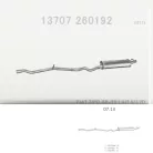 EDEX 07.13 - Kipufogó hátsó dob FIAT TIPO 1.4, 1.6, 1.7 D (1988-1995)