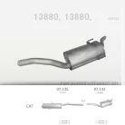 EDEX 07.132 - Kipufogó hátsó dob FIAT ULYSSE 2.0 (1994-2002)