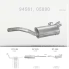 EDEX 07.134 - Kipufogó hátsó dob FIAT ULYSSE 2.0 (1994-2002)