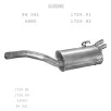   EDEX 07.134 - Kipufogó hátsó dob FIAT ULYSSE 2.0 (1994-2002)