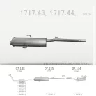 EDEX 07.135 - Kipufogó közép dob CITROEN EVASION 1.9 D, 2.0, 2.0 D, 2.1 D (1996-2003)